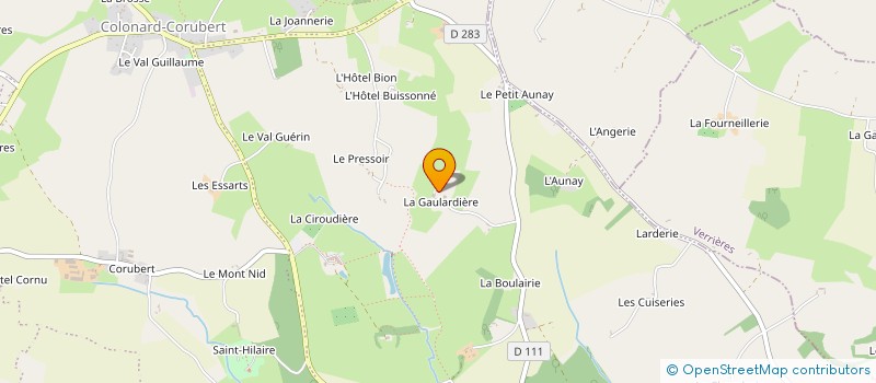 localisation de l'entreprise EARL DE LA GAULARDIERE à PERCHE-EN-NOCE