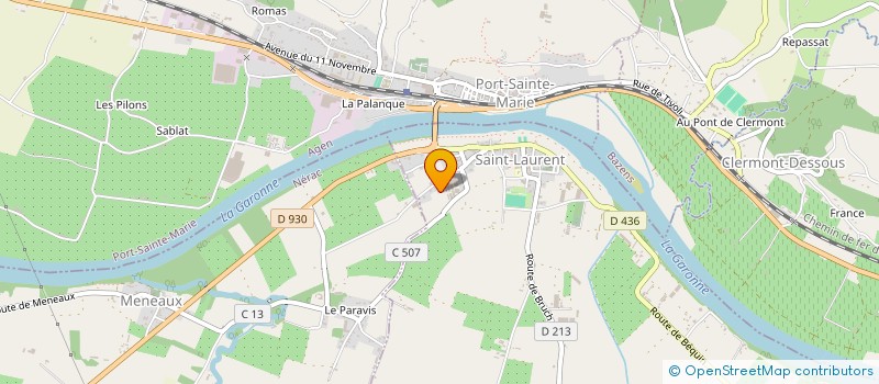 localisation de l'entreprise EARL DE LA GAULE à SAINT-LAURENT
