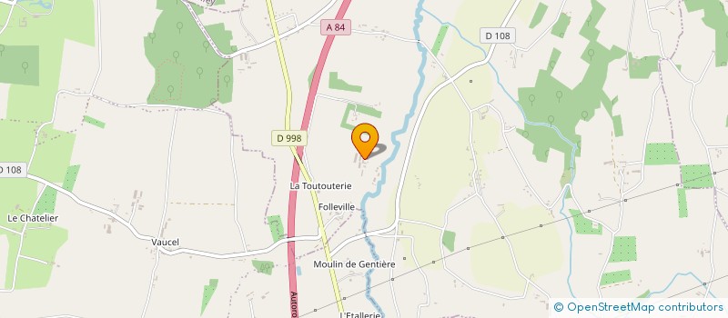 localisation de l'entreprise EARL DE LA GENAUDIERE à SAINT-SENIER-DE-BEUVRON