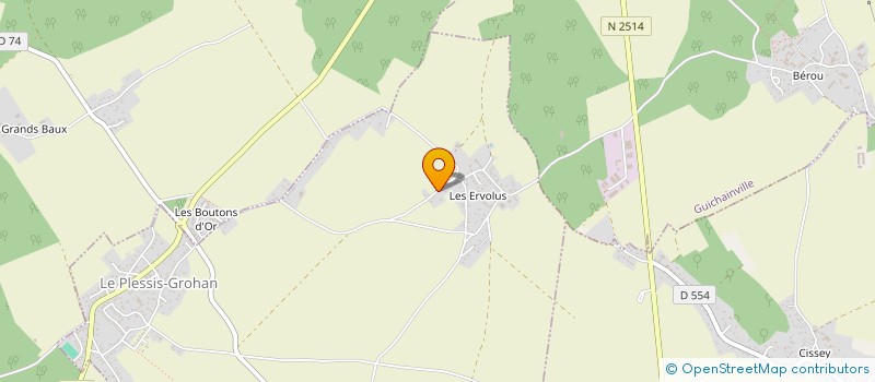 localisation de l'entreprise EARL DE LA GEOLERIE  LE PLESSIS-GROHAN