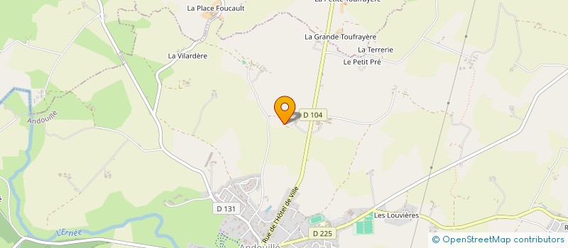 localisation de l'entreprise EARL DE LA GESTIERE  ANDOUILLE