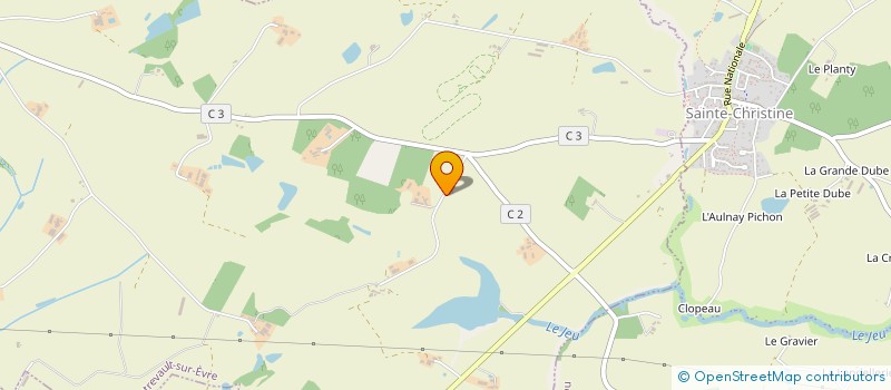 localisation de l'entreprise EARL DE LA GILIERE  MONTREVAULT-SUR-EVRE