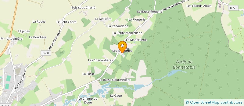 localisation de l'entreprise EARL DE LA GIRARDERIE  SAINT AIGNAN