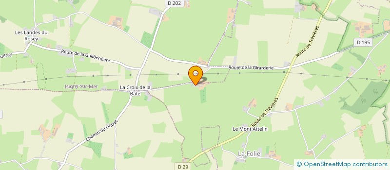 localisation de l'entreprise EARL DE LA GIRARDERIE à LA FOLIE