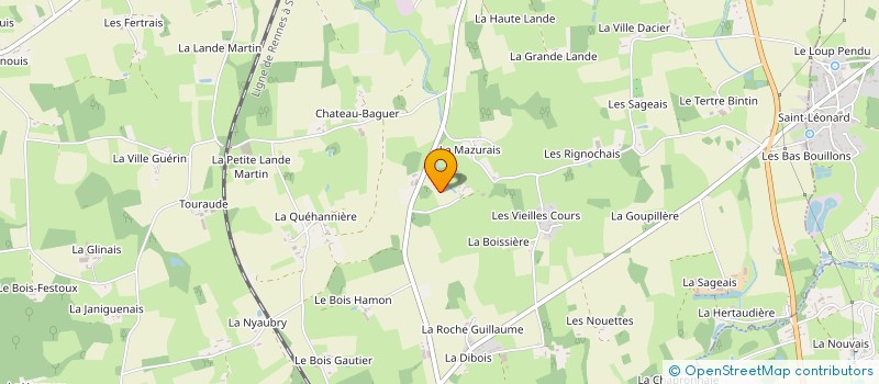 localisation de l'entreprise EARL DE LA GISLAIS à BAGUER-MORVAN