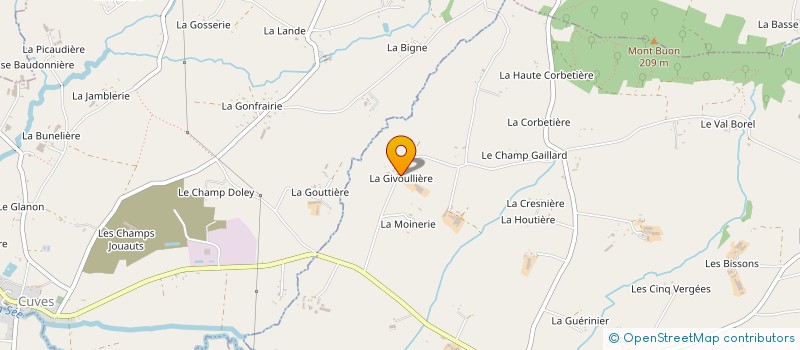 localisation de l'entreprise EARL DE LA GIVOULLIERE à LE MESNIL-GILBERT