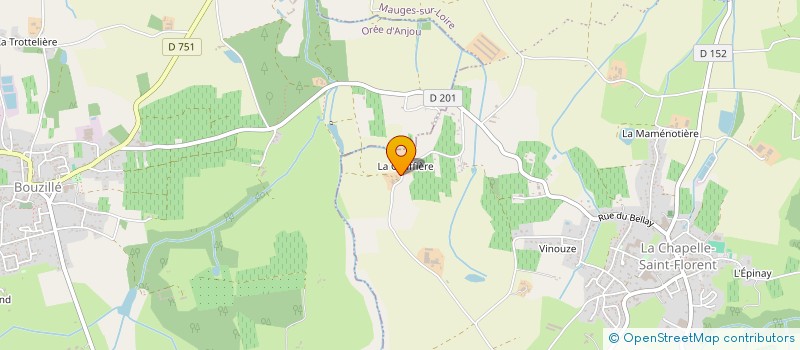 localisation de l'entreprise EARL DE LA GLAIFFIERE  MAUGES-SUR-LOIRE