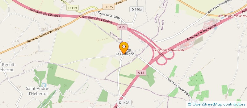 localisation de l'entreprise EARL DE LA GOHAIGNE  SAINT-BENOIT-D HEBERTOT