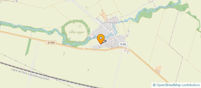 localisation de l'entreprise EARL DE LA GOSSERIE  LA CHEPPE