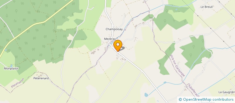 localisation de l'entreprise EARL DE LA GOULFANDIERE  SAINT-PIERRE-DE-MAILLE