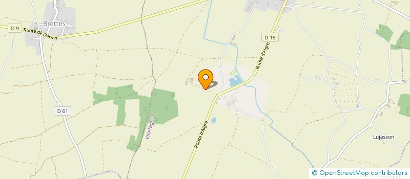 localisation de l'entreprise EARL DE LA GOUPILLERE  VILLEFAGNAN