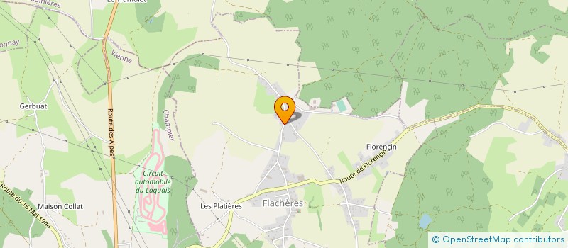 localisation de l'entreprise EARL DE LA GRAND CROIX à FLACHERES