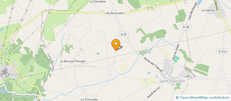 localisation de l'entreprise EARL DE LA GRAND'LANDE à GARGILESSE-DAMPIERRE