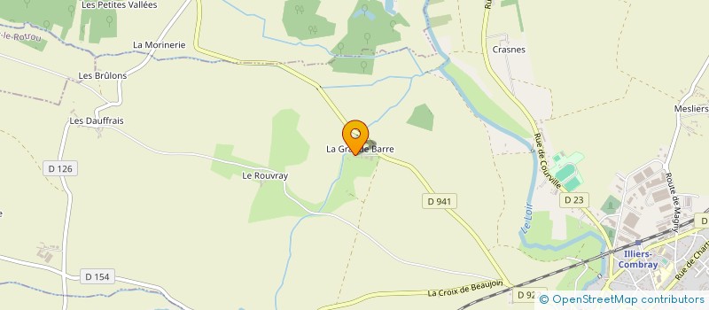 localisation de l'entreprise EARL DE LA GRANDE BARRE à ILLIERS-COMBRAY