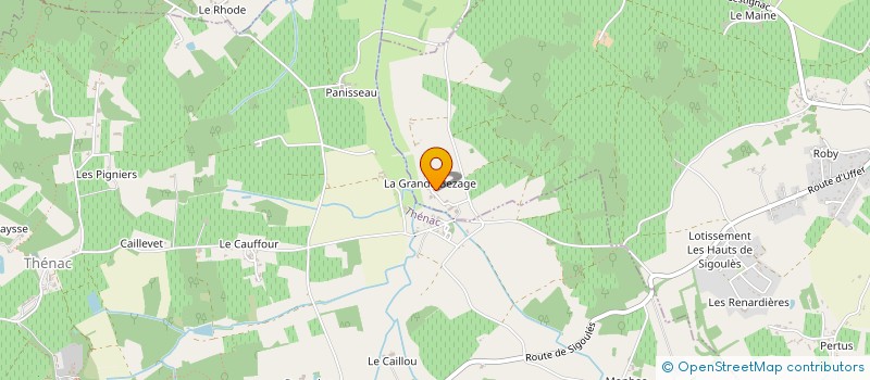 localisation de l'entreprise EARL DE LA GRANDE BESAGE  SIGOULES-ET-FLAUGEAC