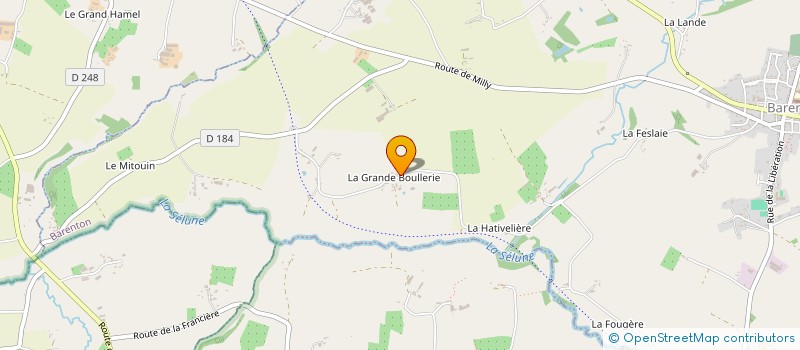 localisation de l'entreprise EARL DE LA GRANDE BOULLERIE à BARENTON