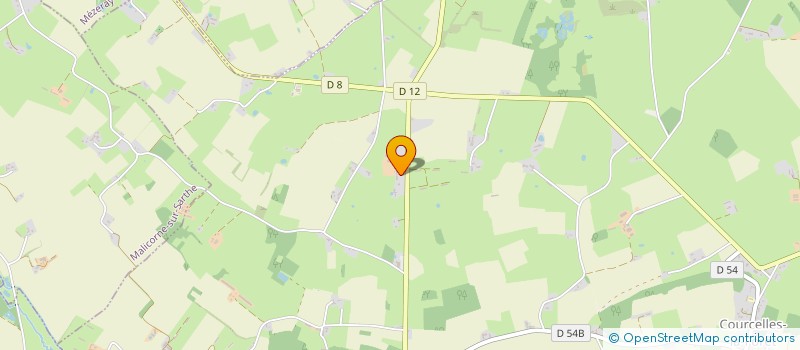 localisation de l'entreprise EARL DE LA GRANDE CHEVALLERIE à COURCELLES-LA-FORET