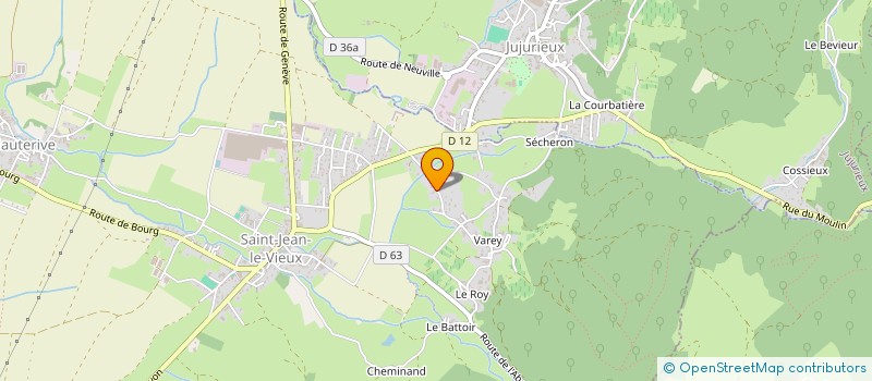localisation de l'entreprise EARL DE LA GRANDE FONTAINE à JUJURIEUX