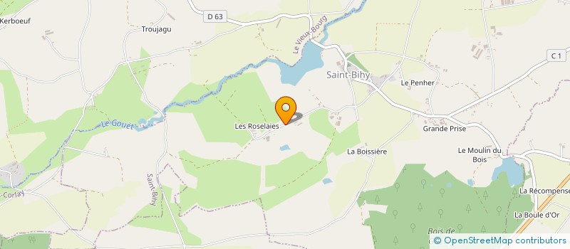 localisation de l'entreprise EARL DE LA GRANDE ISLE  SAINT-BIHY