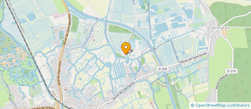 localisation de l'entreprise EARL DE LA GRANDE MEER  SAINT OMER