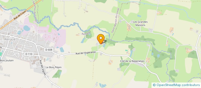 localisation de l'entreprise EARL DE LA GRANDE METAIRIE  RENAZE