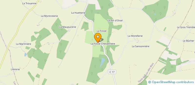 localisation de l'entreprise EARL DE LA GRANDE TREPELLERIE à SAINT-MARTIN-DES-BOIS