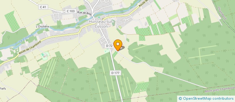 localisation de l'entreprise EARL DE LA GRANGE  HUISSEAU SUR COSSON