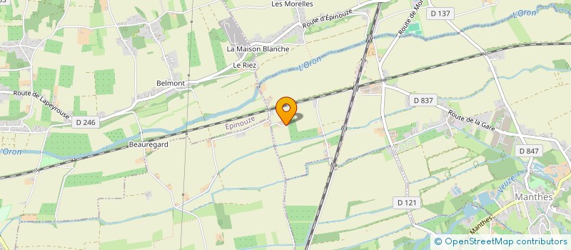 localisation de l'entreprise EARL DE LA GRANGE NEUVE  MANTHES