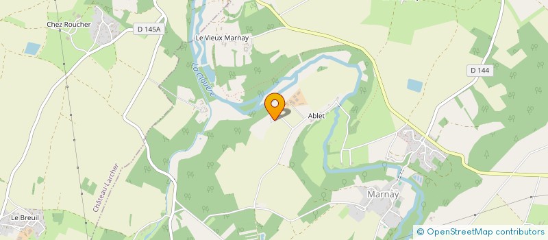 localisation de l'entreprise EARL DE LA GRANGE NEUVE  MARNAY