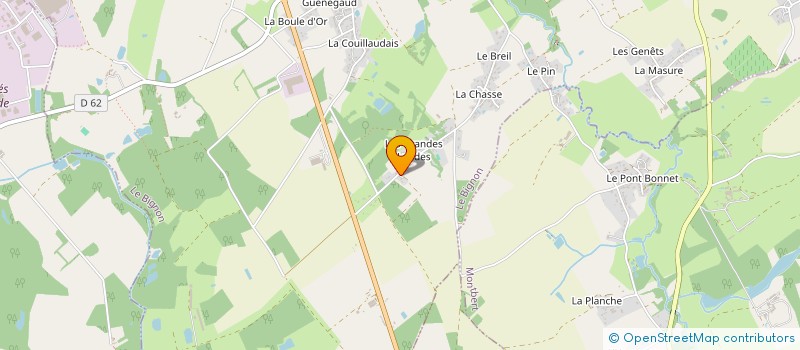 localisation de l'entreprise EARL DE LA GRAVELLE à MONTBERT