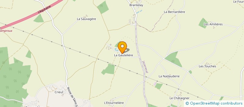 localisation de l'entreprise EARL DE LA GREE à ROUILLE