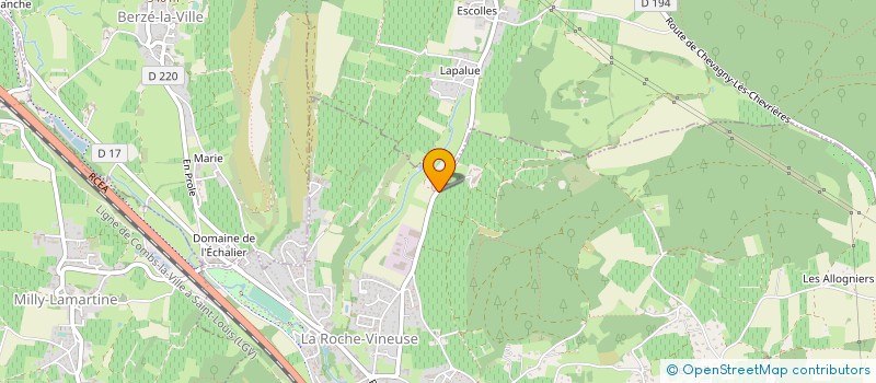 localisation de l'entreprise EARL DE LA GREFFIERE à LA ROCHE-VINEUSE