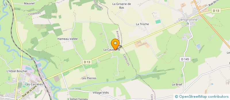 localisation de l'entreprise EARL DE LA GRENTERIE à LA MEURDRAQUIERE