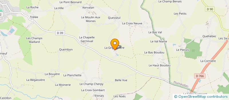 localisation de l'entreprise EARL DE LA GRIPPONIERE à YVIGNAC-LA-TOUR