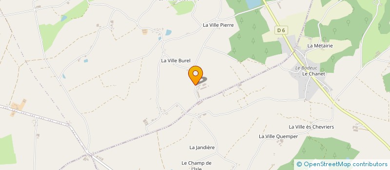 localisation de l'entreprise EARL DE LA GUETAUDIERE à LE MENE