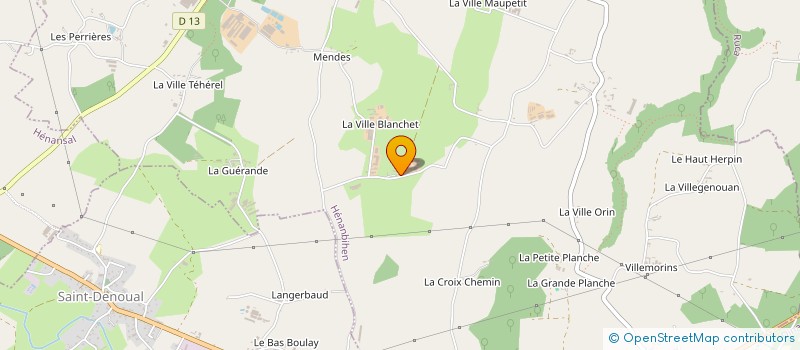localisation de l'entreprise EARL DE LA GUICHOUSAIS à HENANBIHEN