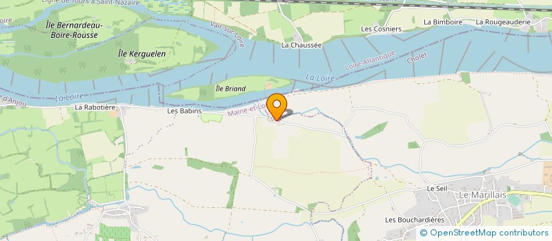 localisation de l'entreprise EARL DE LA GUIGNIERE  OREE-D'ANJOU