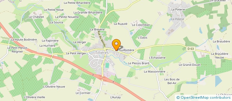 localisation de l'entreprise EARL DE LA GUILBOTERIE  SEVREMOINE