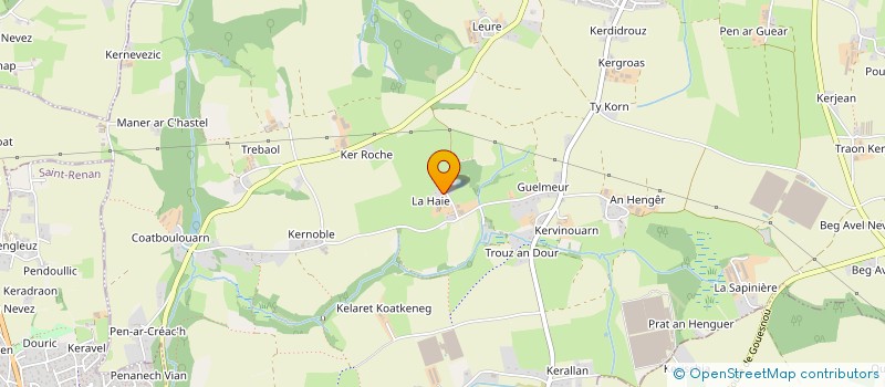 localisation de l'entreprise EARL DE LA HAIE à MILIZAC-GUIPRONVEL