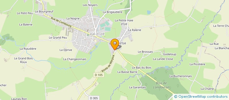 localisation de l'entreprise EARL DE LA HAIE à VAL-D'IZE