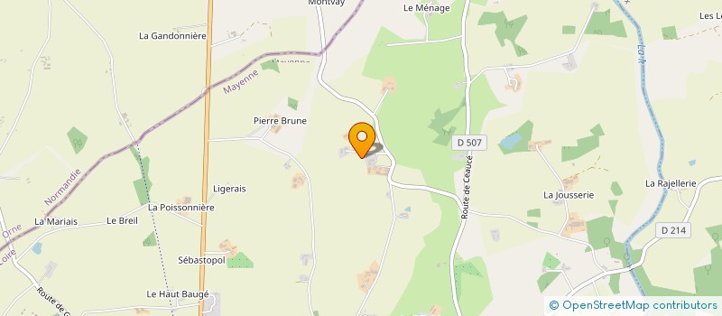 localisation de l'entreprise EARL DE LA HAIRIE  AMBRIERES-LES-VALLEES