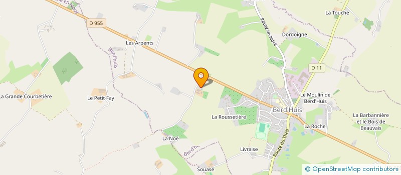 localisation de l'entreprise EARL DE LA HALLERIE à BERD'HUIS