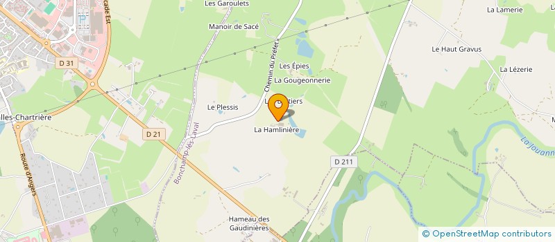 localisation de l'entreprise EARL DE LA HAMELINIERE à BONCHAMP-LES-LAVAL