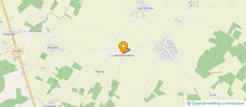 localisation de l'entreprise EARL DE LA HARPE  SAINT-MARTIN-LA-PALLU