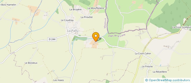 localisation de l'entreprise EARL DE LA HAUTE FOUCHERIE à LA PALLU