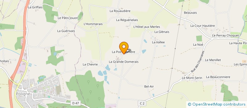 localisation de l'entreprise EARL DE LA HAUTE POINCONNIERE à PANCE