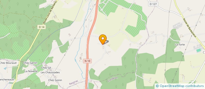 localisation de l'entreprise EARL DE LA HAUTE SICAUDIERE à REIGNAC