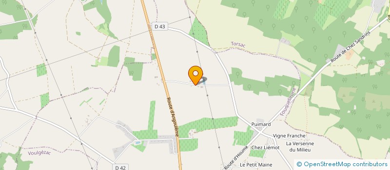 localisation de l'entreprise EARL DE LA HAUTE VALADE à FOUQUEBRUNE