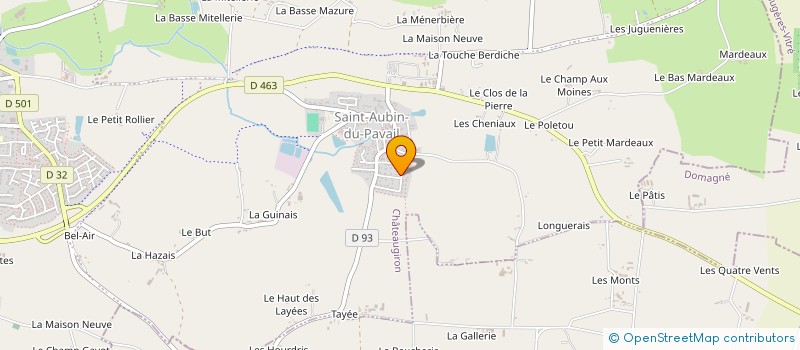 localisation de l'entreprise EARL DE LA HAZAIS  CHATEAUGIRON