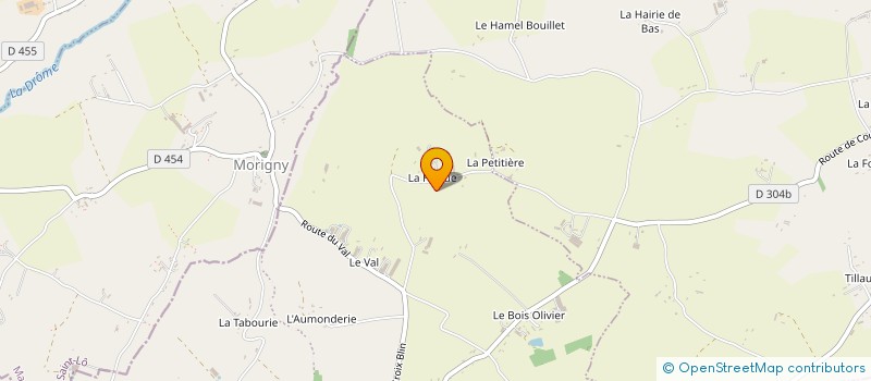 localisation de l'entreprise EARL DE LA HOGUE à NOUES DE SIENNE